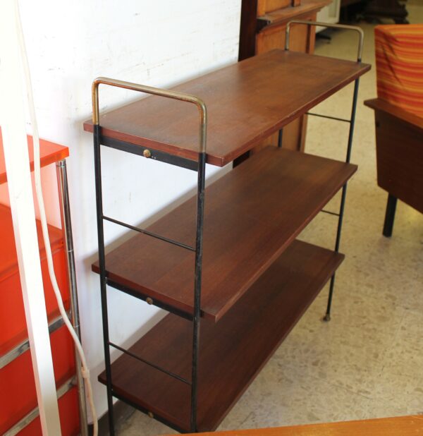 Etagere in metallo e teak - Image 2