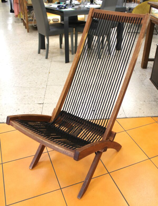 Poltrona teak e corde