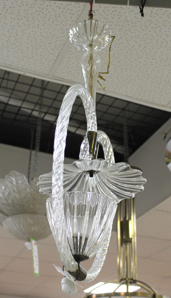 Lampadario in vetro anni '30 - Image 3