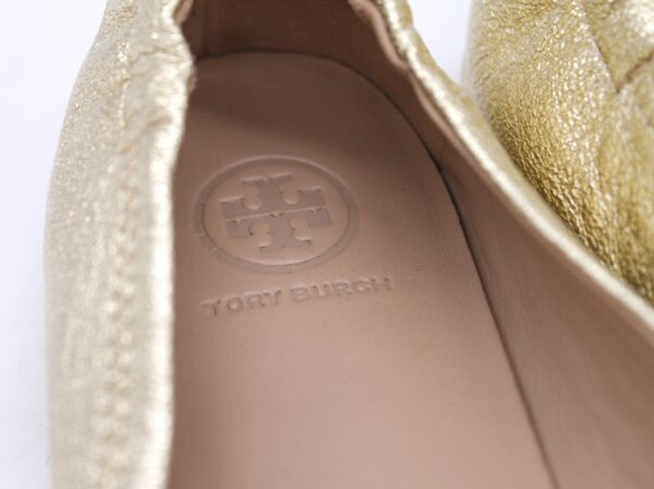 Scarpe ballerine Tory Burch dorate - Image 3