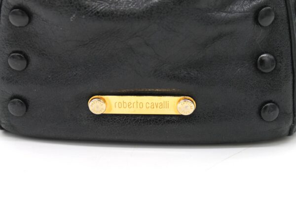 Borsa Roberto Cavalli in pelle nera - Image 2