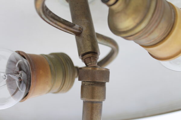 Lampada da tavolo ministeriale in ottone - Image 4