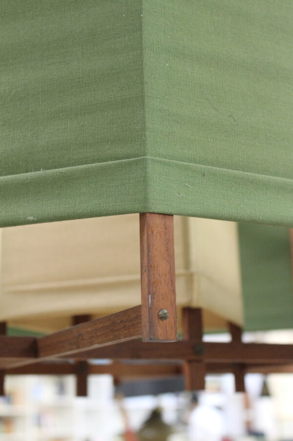 Lampadario in tessuto e legno - Image 4