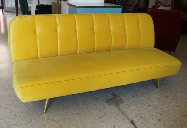 Divano letto clic clac in alcantara