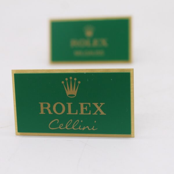 Porta orologio, targhette e porta catalogo originali Rolex - immagine 6