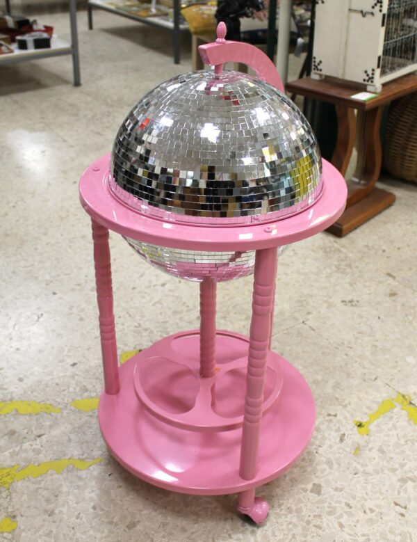 Mobile bar stile mappamondo restyling palla disco