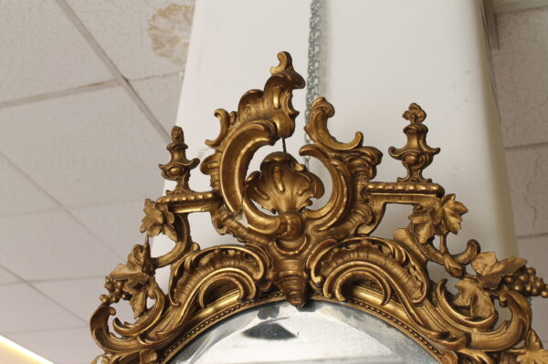 Specchio d'epoca con cornice dorata - immagine 2