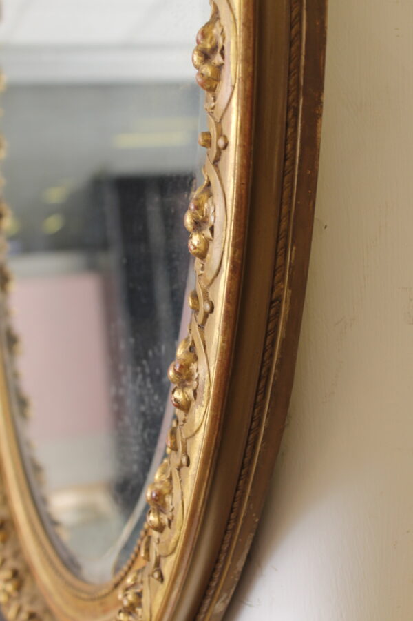 Specchio d'epoca con cornice dorata - immagine 3