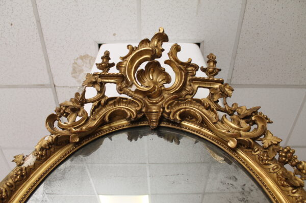 Specchio d'epoca con cornice dorata - immagine 5