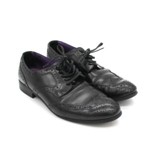 Scarpe D&G nere in vera pelle duilio