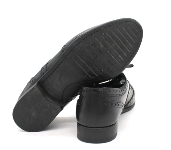 Scarpe D&G nere in vera pelle duilio - immagine 5