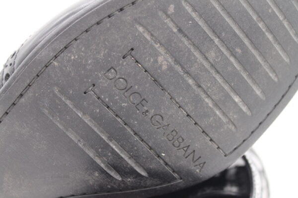 Scarpe D&G nere in vera pelle duilio - immagine 6