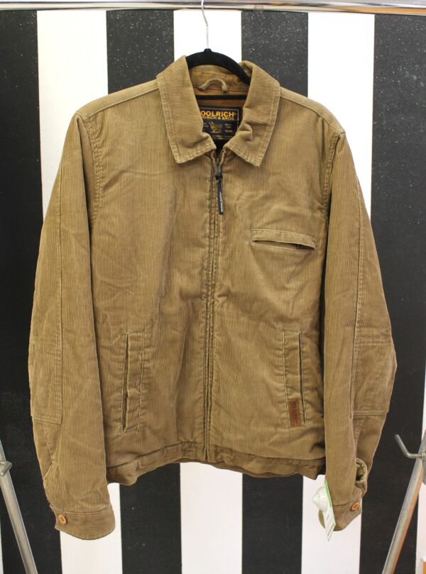 Giubbotto Woolrich a coste color sabbia