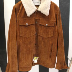 Giacchetto Frame scamosciato con collo pellicciato