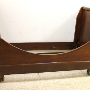 Struttura letto barca dell'800 con ruote