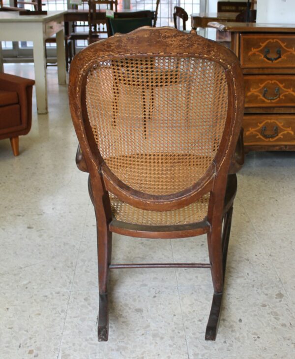 Sedia a dondolo d'epoca - immagine 6