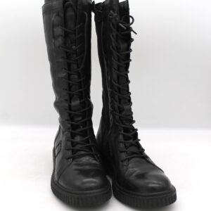 Anfibi stringati di MJUS in pelle neri