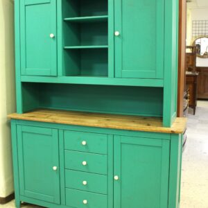 Mobile credenza verde in legno