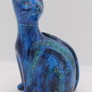 Gatto blu di Aldo Londi per Bitossi, Italia, 1960