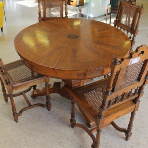 Tavolo impero tondo in legno