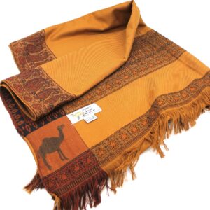 Scialle vintage in lana di cammello