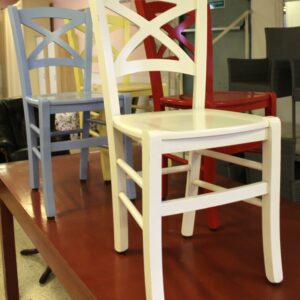 Set quattro sedie colorate