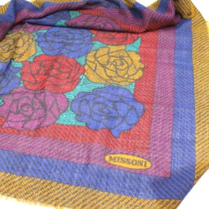 Foulard Missoni multicolor in lana e seta