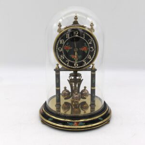 Orologio annuale kieninger & obergfell Kundo Ottone/nero floreale/raro