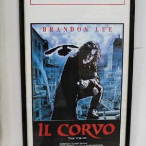 Quadro con cornice poster cinema Il Corvo