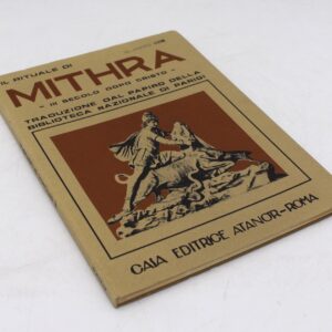 Libro Il rituale di Mithra – Atanòr 1982