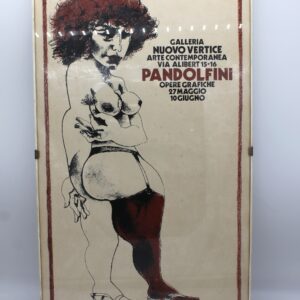 Locandina mostra d'arte dell'artista Pandolfini