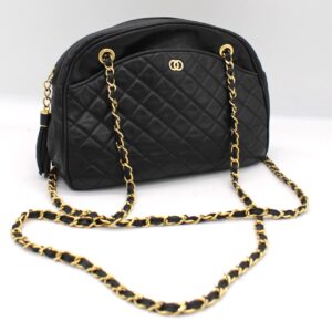 Borsa Chanteclair nera trapuntata