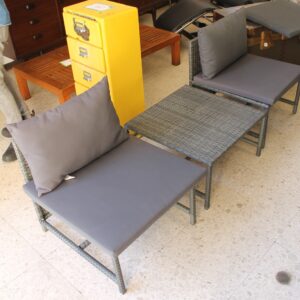 Divanetto da esterni 3pz + cuscini