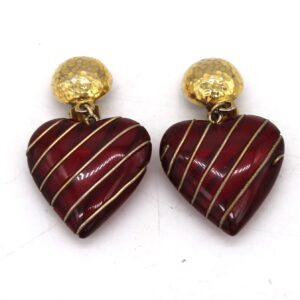 Orecchini Trussardi vintage con clip