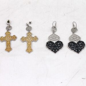 Orecchini Cesare Paciotti mod. cuore e mod. croce