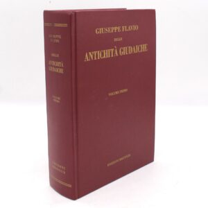 Libro"Delle Antichità Giudaiche Vol. I" G. Flavio - Ed. Brenner 1995