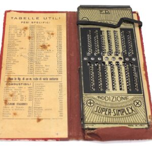 Calcolatrice tascabile vintage Super-Simplex