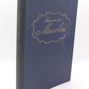 Libro Souvenirs sur Mussolini Paul Gentizon 1958