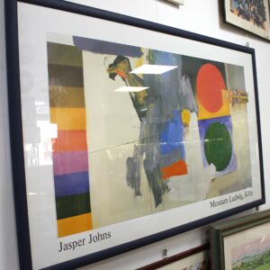 Poster con cornice, Jasper Johns Exhibition, Museum Ludwig, Koln.